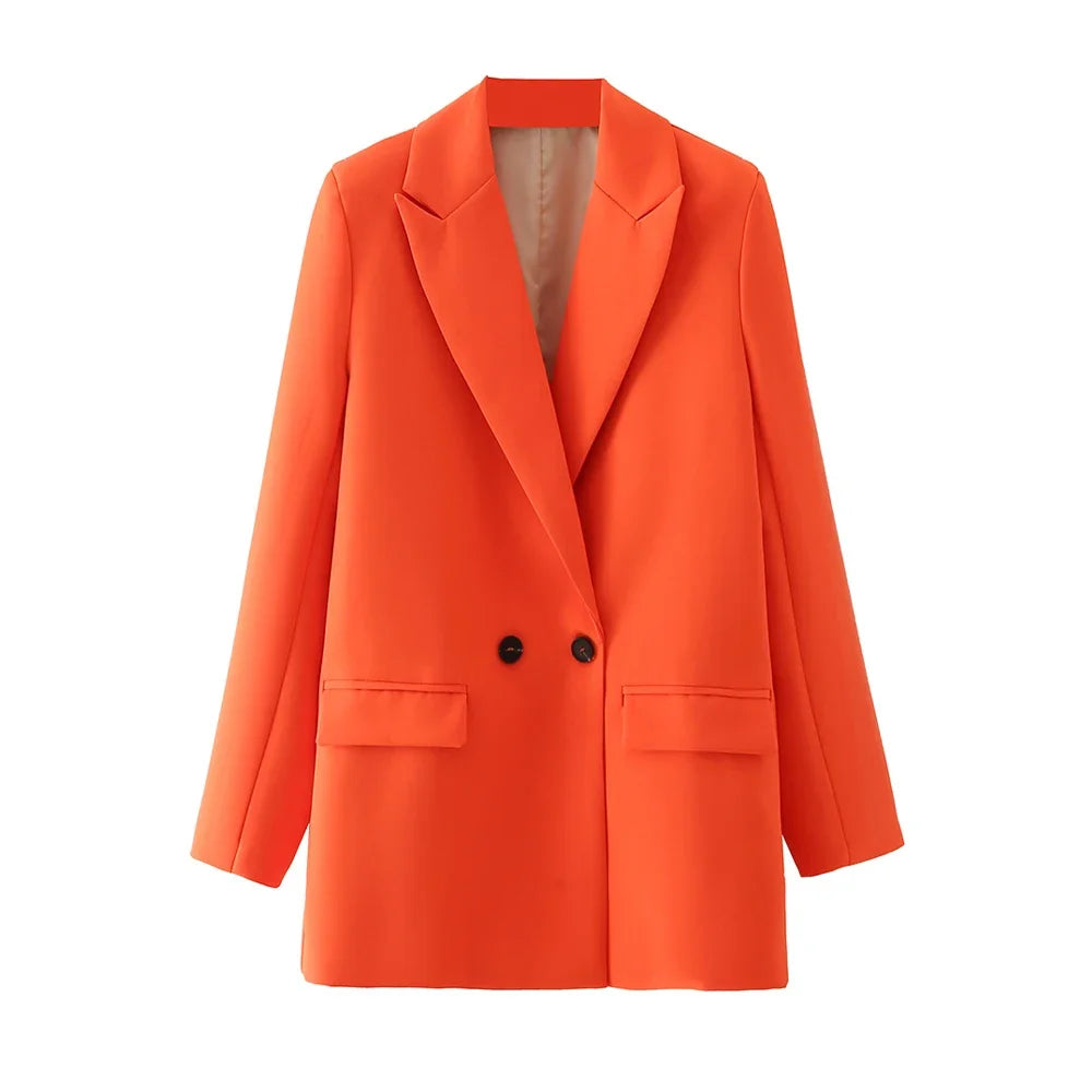 Women Blazer Vintage Coat