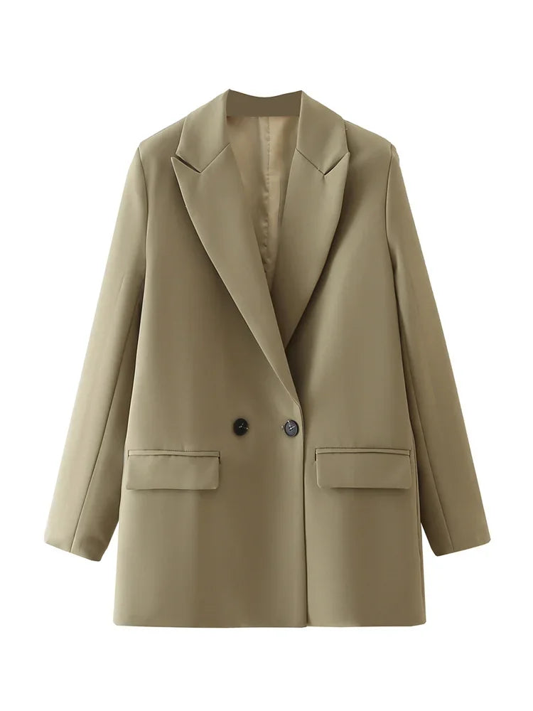 Women Blazer Vintage Coat