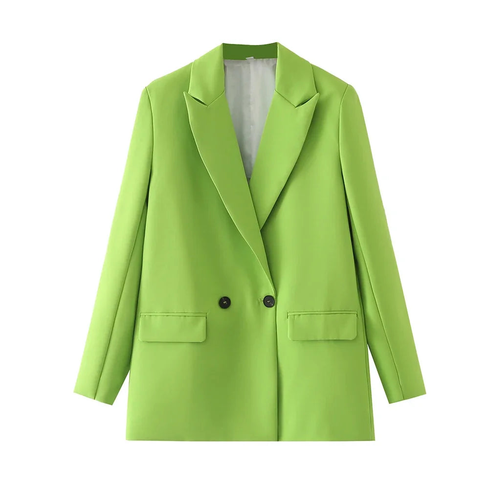 Women Blazer Vintage Coat