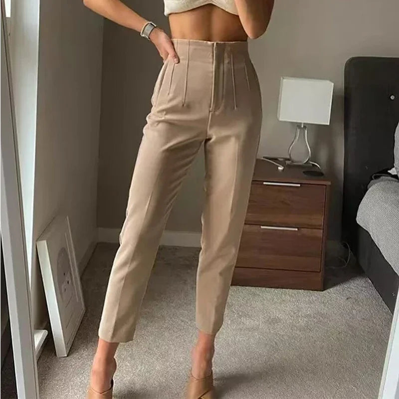 Office Wear High waist Pants