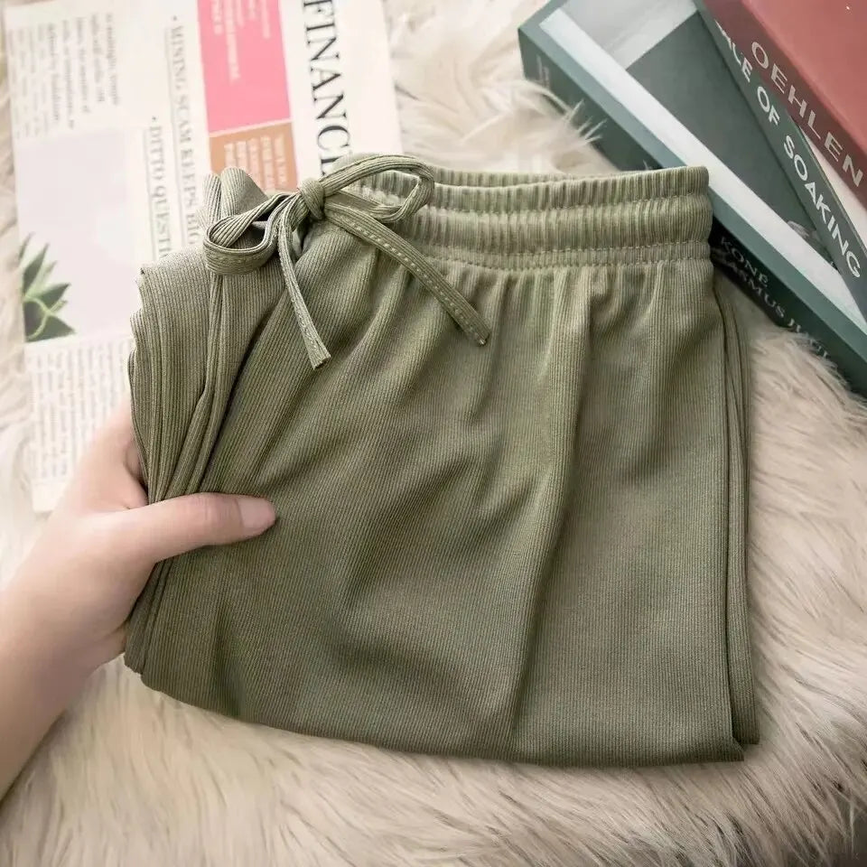 Women's Pants - High Waist Loose