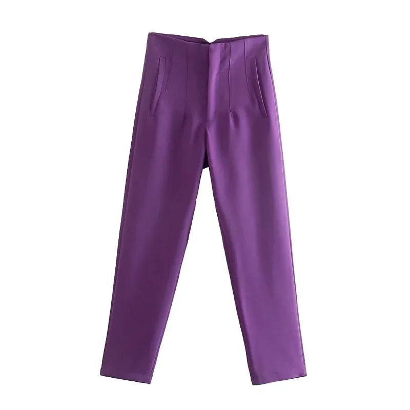 Office Wear High waist Pants