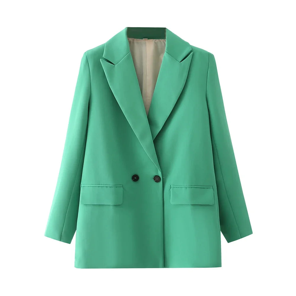 Women Blazer Vintage Coat