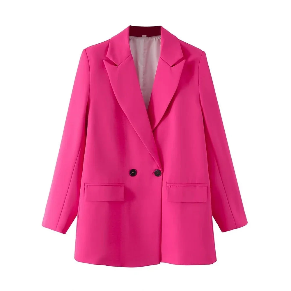 Women Blazer Vintage Coat