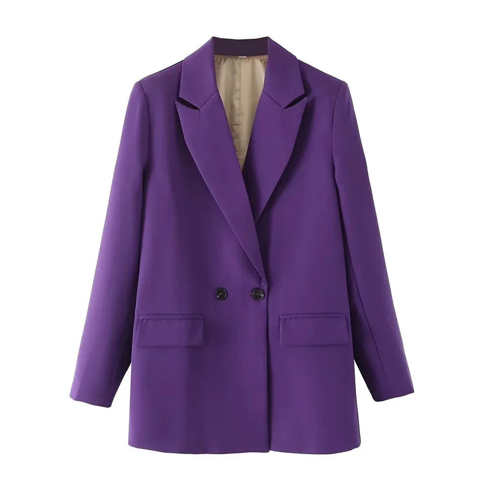 Women Blazer Vintage Coat