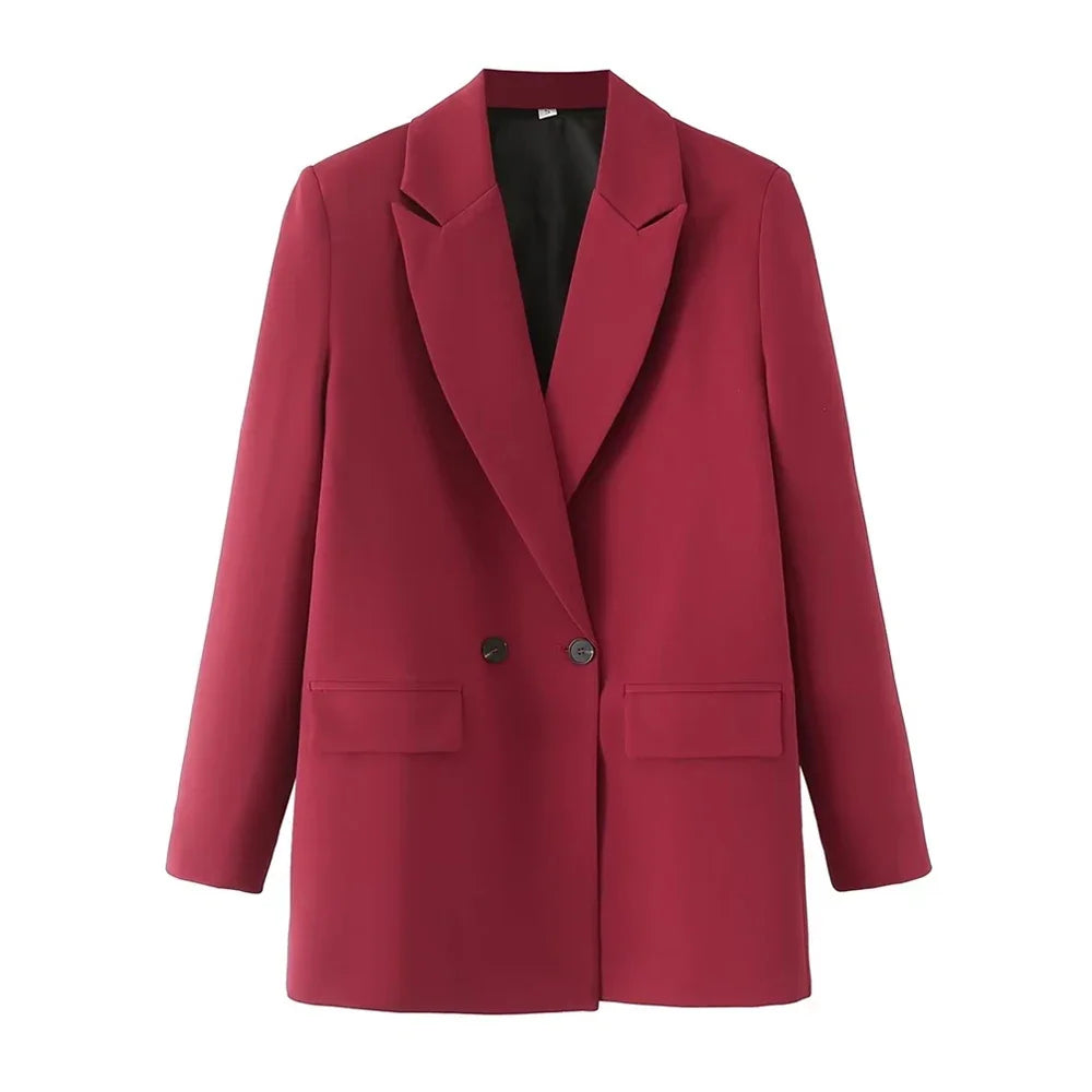 Women Blazer Vintage Coat